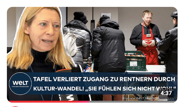 ARMUT IN DEUTSCHLAND: Aufnahmestopp der Tafel Potsdam! Rentner und Bedürftige am stärksten betroffen
