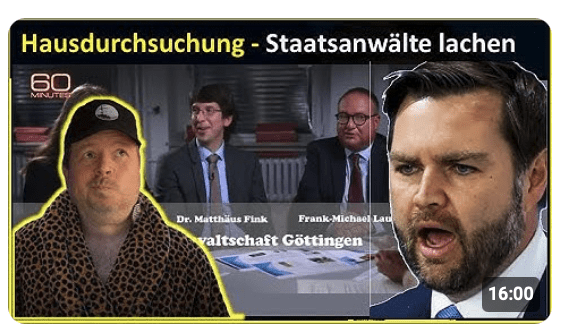 Hausdurchsuchung – Staatsanwälte lachen „Opfer“ aus! J.D. Vance, das ist Orwelsch