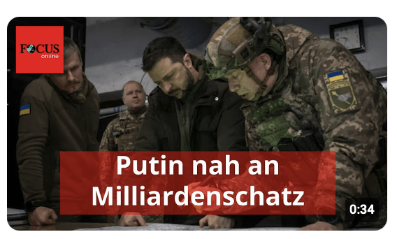 Putin trennen nur noch wenige Kilometer vom ukrainischen Milliardenschatz