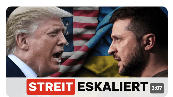 Streit zwischen Trump und Selensky ESKALIERT!