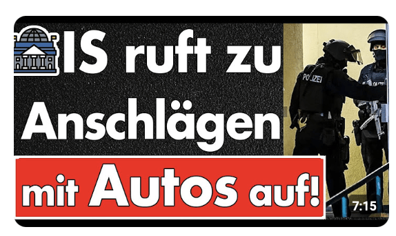 IS ruft zum Schlachten in Europa auf! Staatsschutz mit eindringlicher Warnung! Wählt Faeser ab!