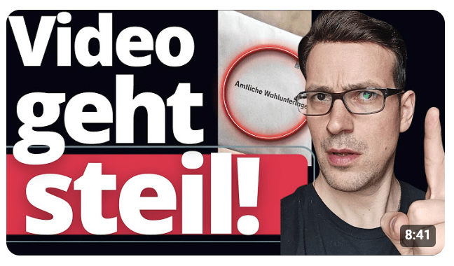 Eilmeldung: MEGA Skandal direkt vor der Wahl! (Hunderttausende Stimmen verfallen)