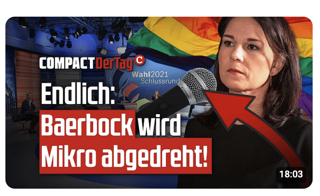 Endlich: Baerbock wird Mikro abgedreht!