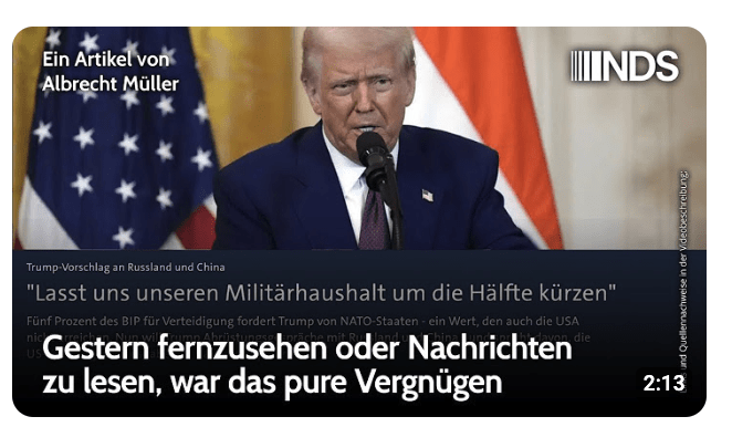 Gestern fernzusehen oder Nachrichten zu lesen, war das pure Vergnügen 