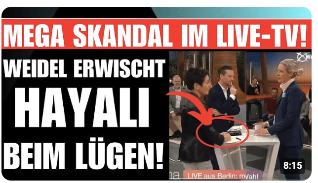 WEIDEL reißt HAYALI in STÜCKE  LÜGE FLIEGT LIVE im TV AUF  Dieses VIDEO geht GERADE ÜBERALL VIRAL!