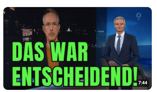 Unfassbar! Hat die gestrige Tagesschau die Wahl entschieden?
