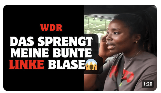 WDR: Das sprengt meine bunte linke Blase