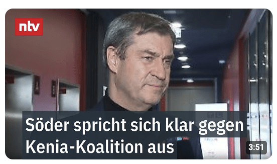 Söder spricht sich klar gegen Kenia-Koalition aus – „Grüne haben SPD mit runtergezogen“
