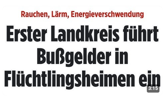 Die völlige Verblödung geht weiter! Bußgeldkatalog für Flüchtlinge 