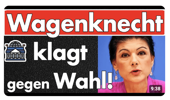 BSW klagt gegen Wahlergebnis! Dieses Jahr gibt es keine Entscheidung & das BSW liegt falsch!