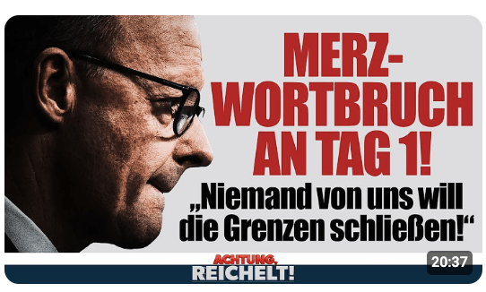 CDU-Skandal!!! Wortbruch an Tag 1! Merz will Grenze nicht mehr schließen! 