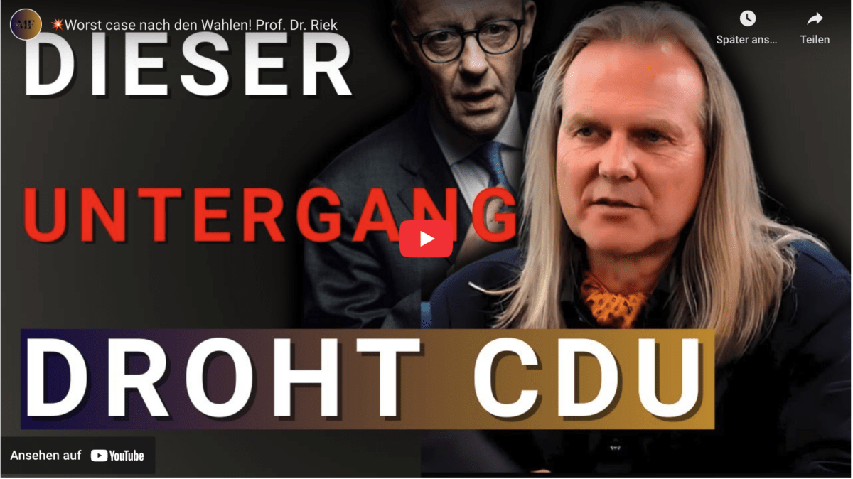 Worst case nach den Wahlen! Prof. Dr. Riek