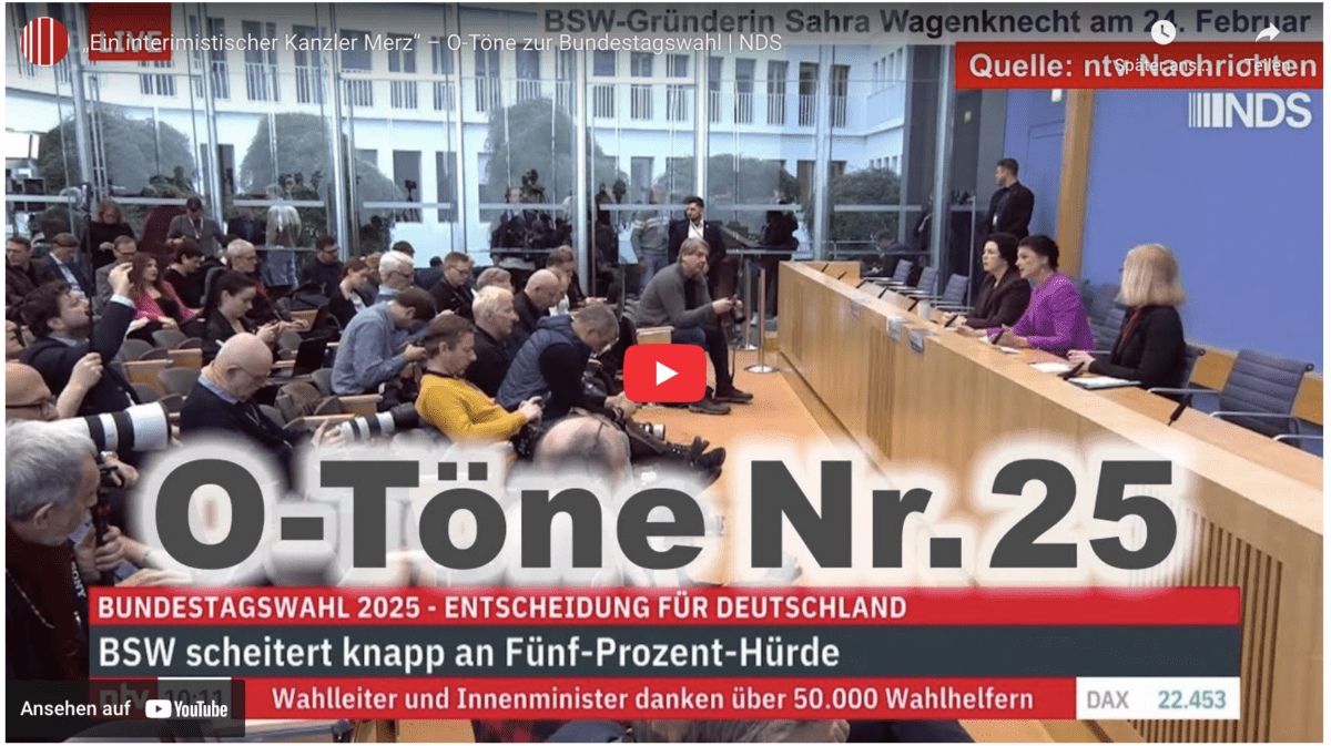 „Ein interimistischer Kanzler Merz“ – O-Töne zur Bundestagswahl |