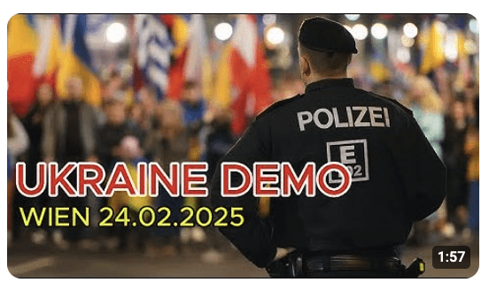 POLIZEIEINSATZ WIEN: Ukraine Demo | 24.02.2024
