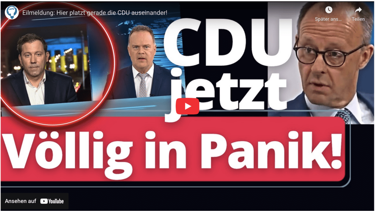 Eilmeldung: Hier platzt gerade die CDU auseinander!
