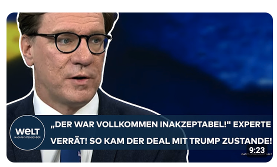 UKRAINE-KRIEG: „Der war vollkommen inakzeptabel!“ Experte verrät! So kam der Deal mit Trump zustande