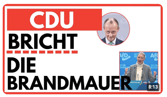 EILMELDUNG: MERZ ÖFFNET DAS TOR ZUR AFD! BRICHT DIE CDU BRANDMAUER NOCH DIESE WOCHE? 