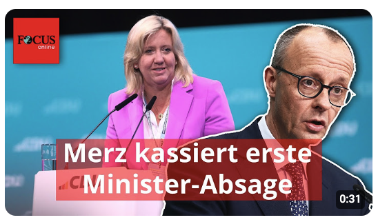 Merz kassiert erste Minister-Absage