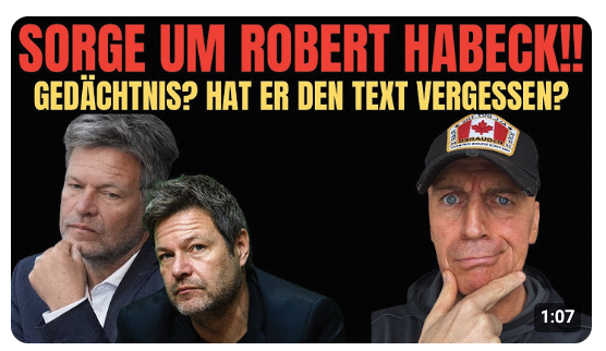 Sorge um Robert Habeck!! Hat er den Text vergessen?