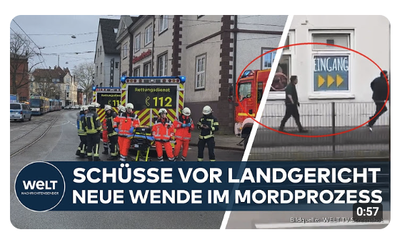BIELEFELD: Blutige Eskalation vor Gericht – Vier Verletzte nach Schüssen