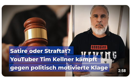 Schluss mit lustig! Vierfach-Anklage gegen Tim Kellner – ein Angriff auf die Meinungsfreiheit!