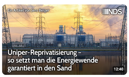 Uniper-Reprivatisierung – so setzt man die Energiewende garantiert in den Sand |