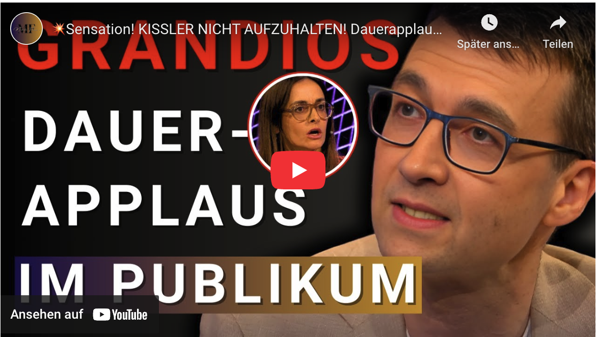 Sensation! KISSLER NICHT AUFZUHALTEN! Dauerapplaus bei Maischberger