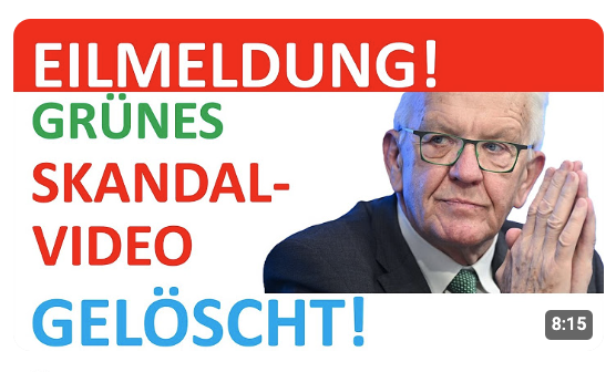 Verhöhnung des Steuerzahlers! Kretschmann Rücktritt!