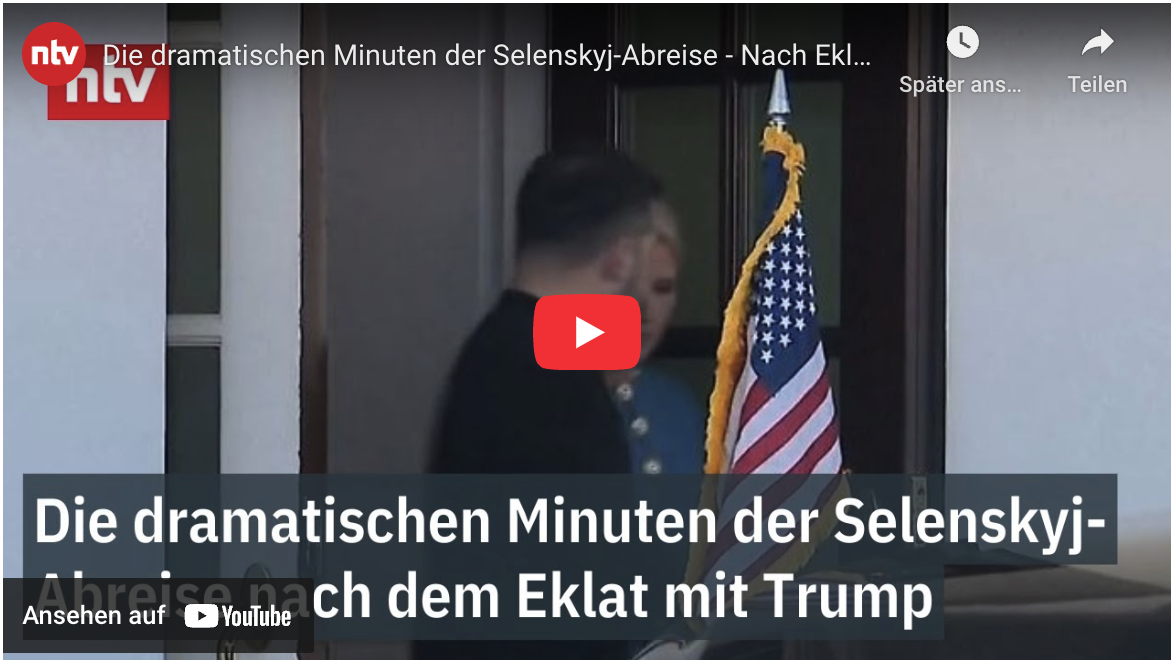 Die dramatischen Minuten der Selenskyj-Abreise – Nach Eklat mit Trump und J.D. Vance