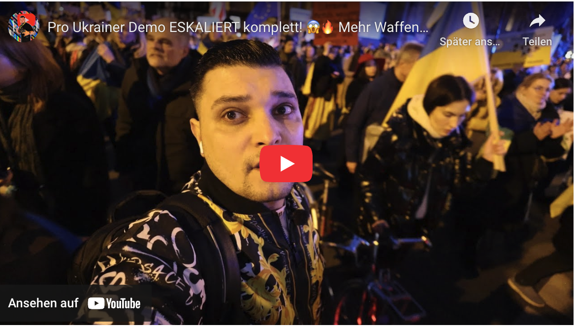 Pro Ukrainer Demo ESKALIERT komplett!  Mehr Waffen aus Deutschland!