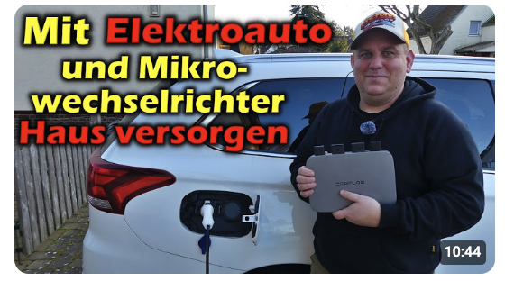 E-Auto versorgt Haus über Mikrowechselrichter für Balkonkraftwerk #v2g #v2h #v2l