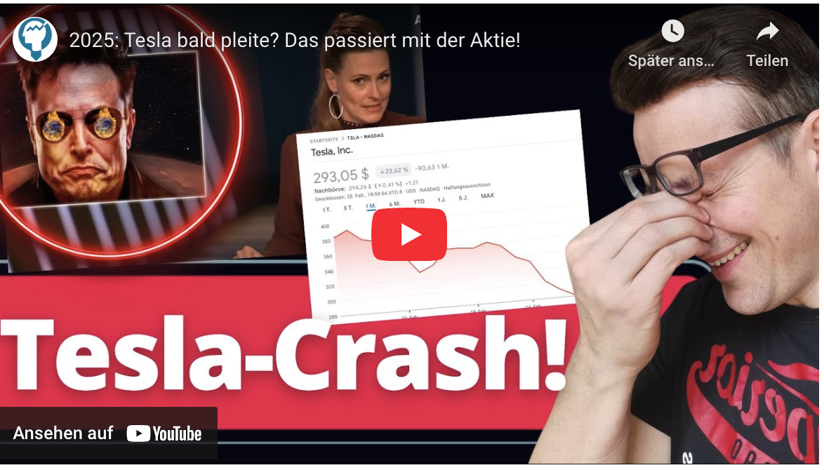 2025: Tesla bald pleite? Das passiert mit der Aktie!
