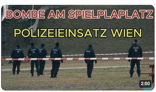 ROHRBOMBE am SPIELPLATZ | Großeinsatz Polizei