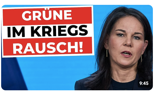GRÜNE wollen KRIEG – Steuergelder in die Ukraine und weitere Provokation?