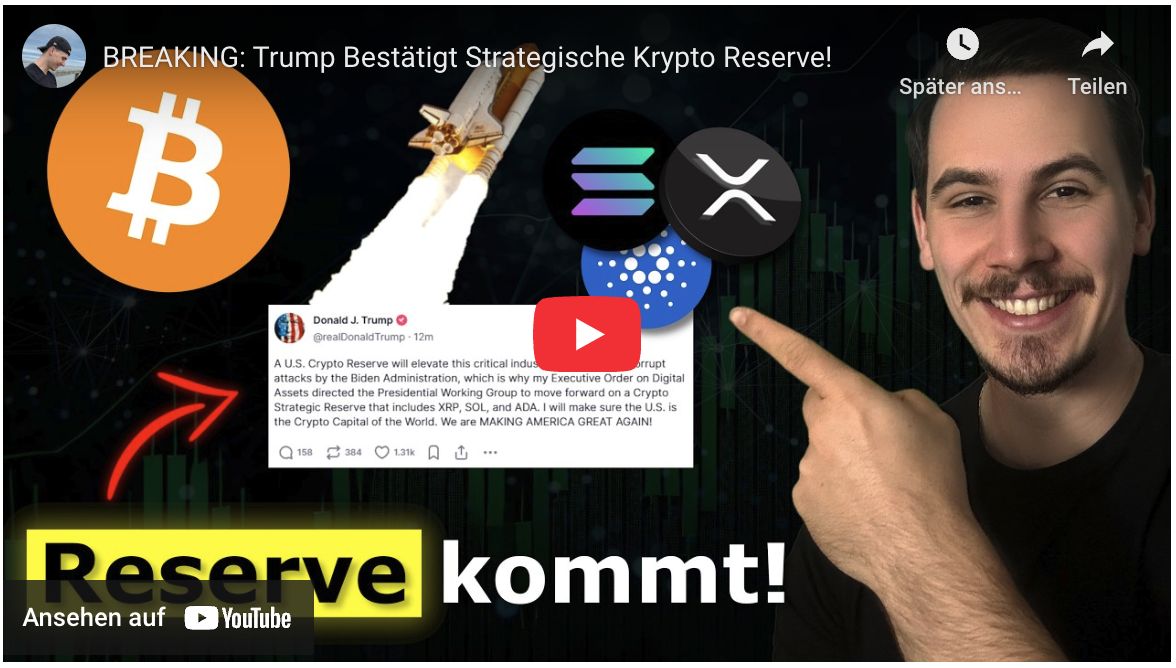 BREAKING: Trump Bestätigt Strategische Krypto Reserve! Kurs steigt!