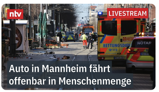 LIVE: Polizeieinsatz in Mannheim