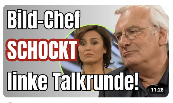 PAUKENSCHLAG! Ex-Bild Chef spricht aus, was Linke NICHT HÖREN WOLLEN!