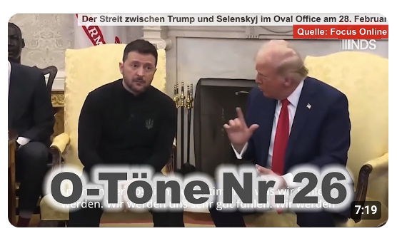 „Sie haben keine Karten in der Hand“: O-Töne zum Clinch zwischen Trump und Selenskyj