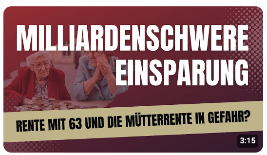 Rente mit 63 und die Mütterrente sollen zwei milliardenschwere Sondervermögen abgeschafft werden