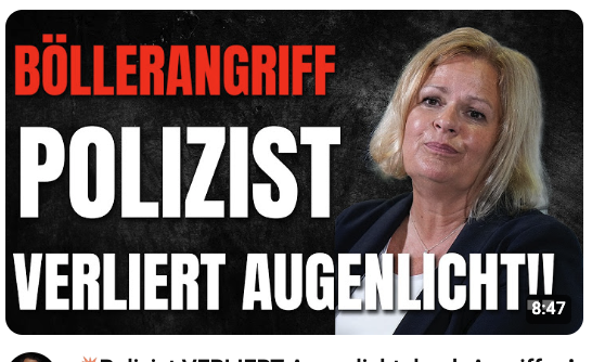 Polizist VERLIERT Augenlicht durch Angriff