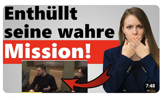 Selenskij verrät seine wirkliche Mission | Vor laufender Kamera verplappert!