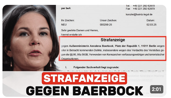 Strafanzeige gegen Baerbock!