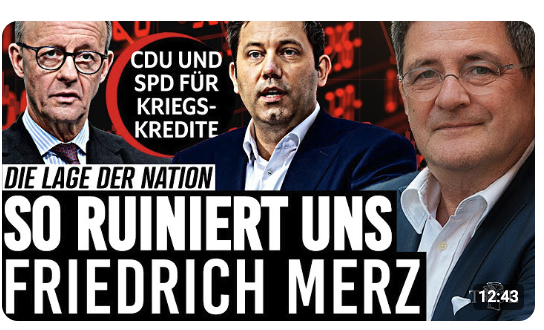 Kriegskredite und das Ende der Schuldenbremse: So ruiniert uns Friedrich Merz mit Sondervermögen