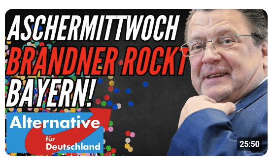 Aschermittwochs-Rede 2025 Stephan Brandner AfD in Bayern