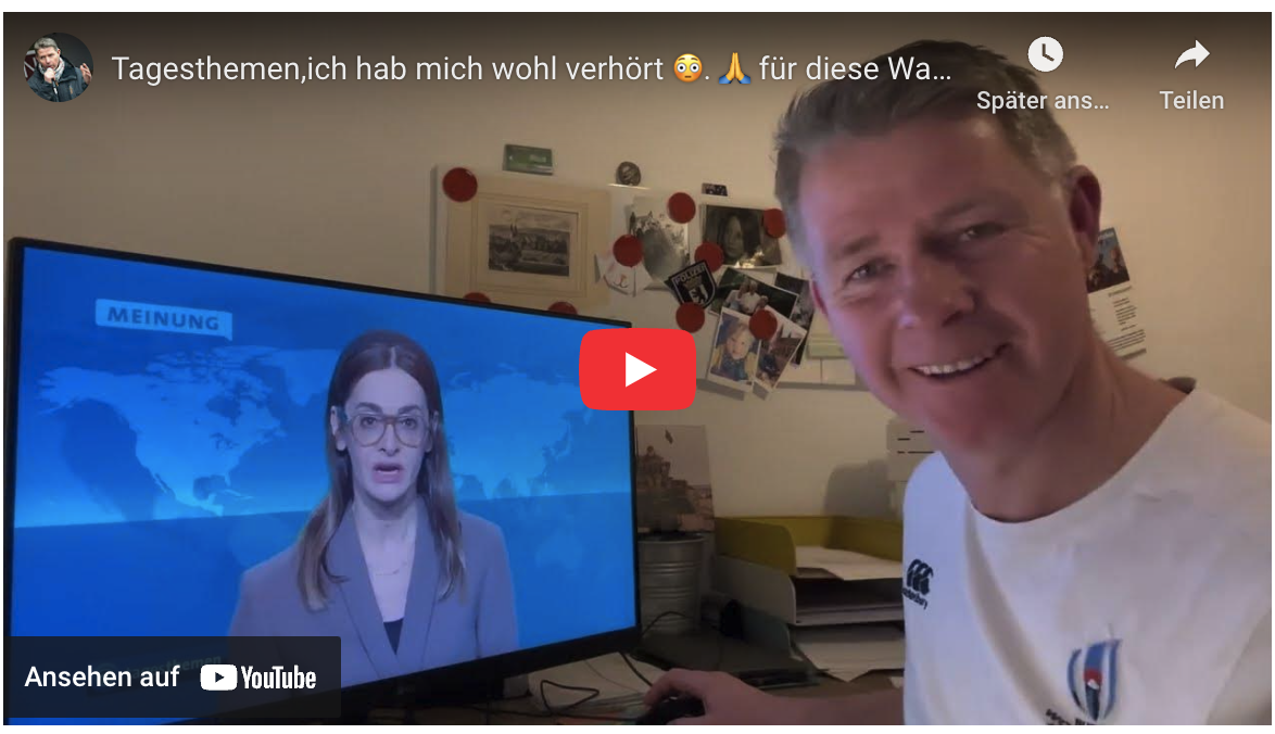 Tagesthemen,ich hab mich wohl verhört   für diese Wahrheit. Was machen wir nun 