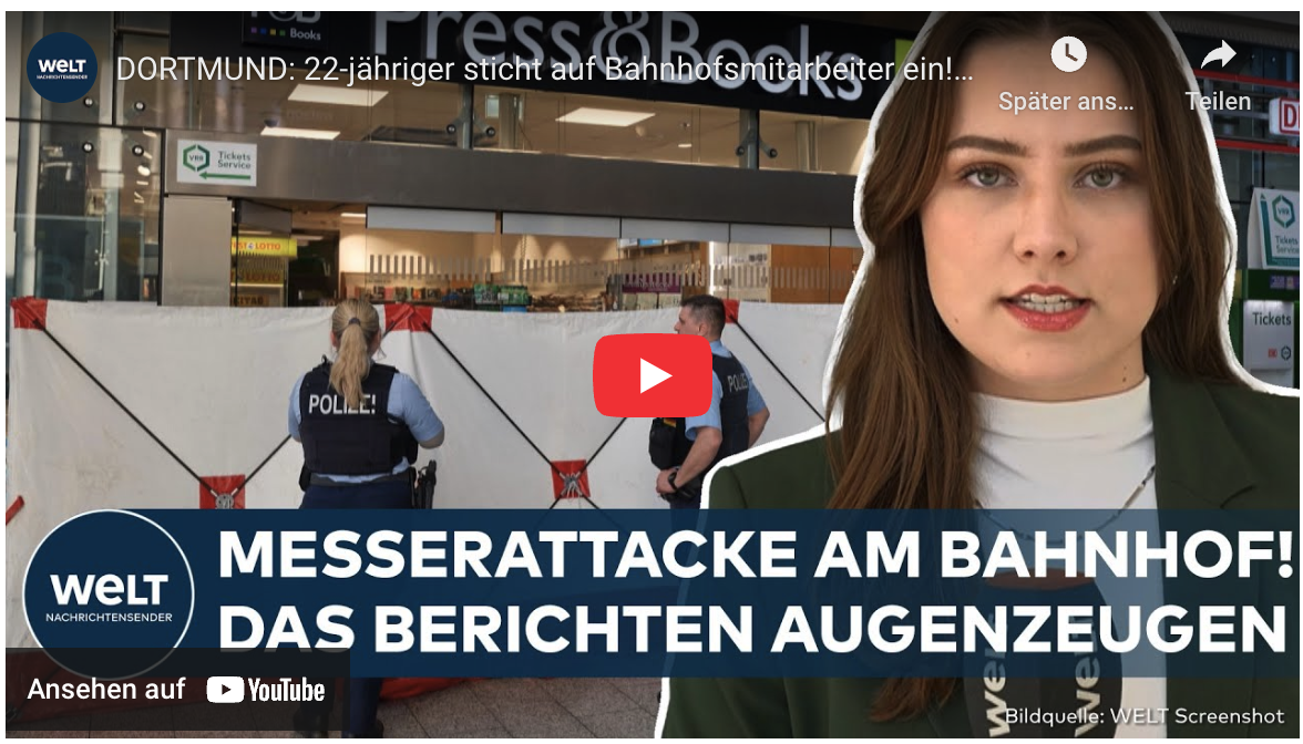 DORTMUND: 22-jähriger sticht auf Bahnhofsmitarbeiter ein! Das wissen wir bislang über den Täter