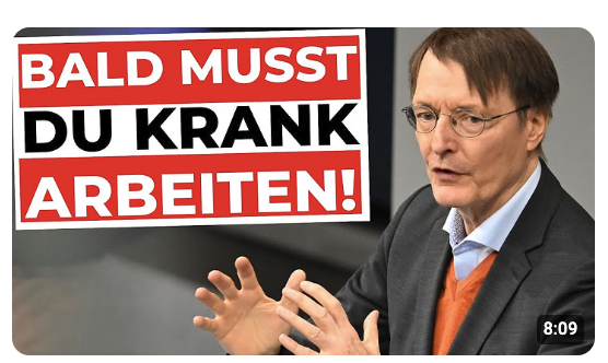 KRANK? PECH GEHABT!   Jetzt musst du trotzdem arbeiten! Teilkrankschreibung soll kommen!