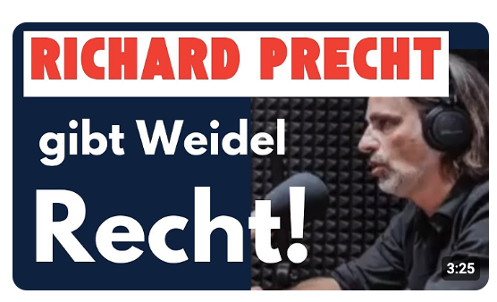 RICHARD PRECHT gibt WEIDEL Recht und Lanz stimmt zu