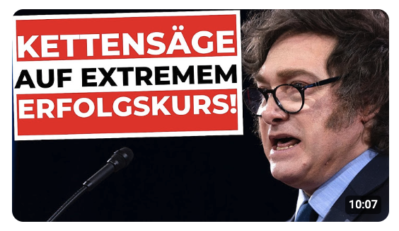 ERFOLG: Milei räumt auf – Sozialismus raus, Wohlstand rein!