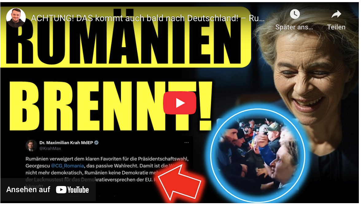 ACHTUNG! DAS kommt auch bald nach Deutschland! – Rumänien ist am Ende!
